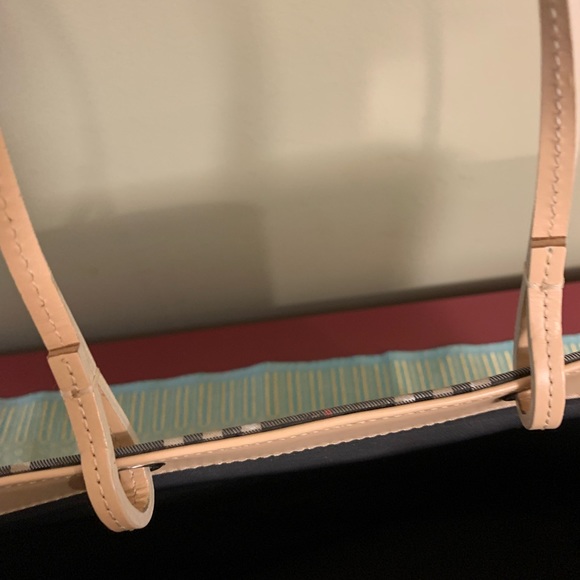 Slightly used authentic Burberry Tote blue checkered - Picture 5 of 10